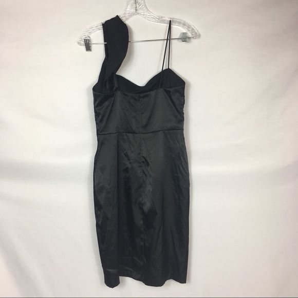 Maria Bonita Black OneShoulder CocktailParty Dress‎ - Picture 2 of 7